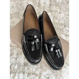 donald pliner womens leather loafers size 7.5